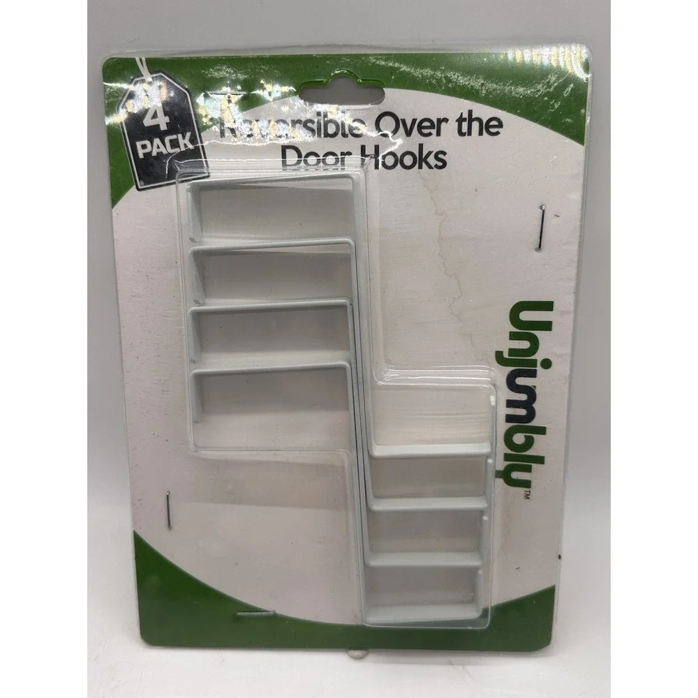 4 Pack Over The Door Hooks - Fitting Width Between‎ 1 3/8